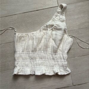 L*Space One-Shoulder Crop Top